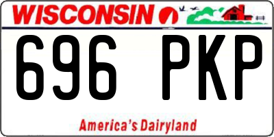 WI license plate 696PKP