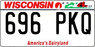 WI license plate 696PKQ