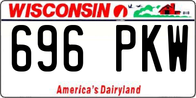 WI license plate 696PKW