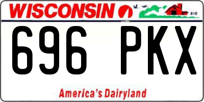WI license plate 696PKX