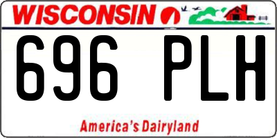 WI license plate 696PLH