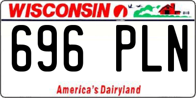 WI license plate 696PLN