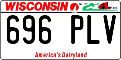 WI license plate 696PLV