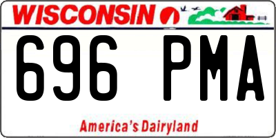 WI license plate 696PMA