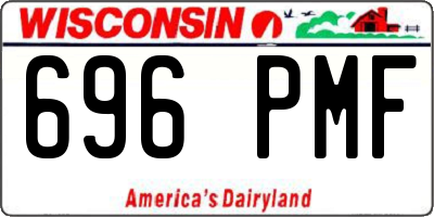 WI license plate 696PMF