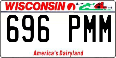 WI license plate 696PMM