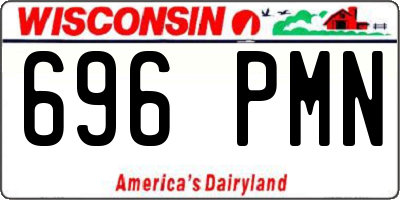 WI license plate 696PMN