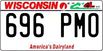 WI license plate 696PMO