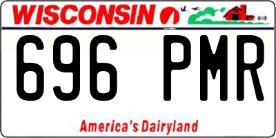 WI license plate 696PMR