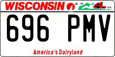 WI license plate 696PMV