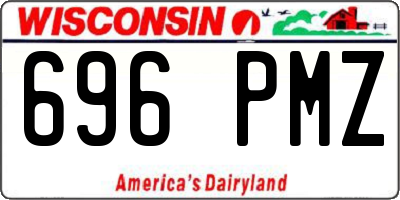 WI license plate 696PMZ