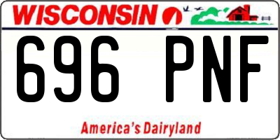 WI license plate 696PNF
