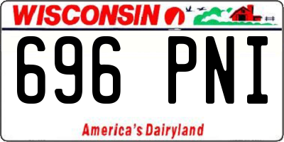 WI license plate 696PNI