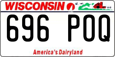 WI license plate 696POQ