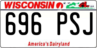 WI license plate 696PSJ