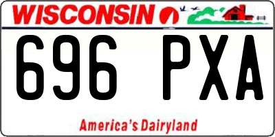 WI license plate 696PXA
