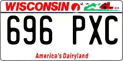 WI license plate 696PXC