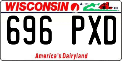 WI license plate 696PXD