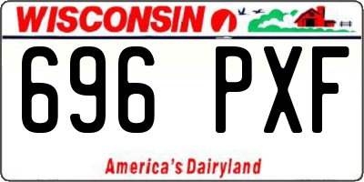 WI license plate 696PXF