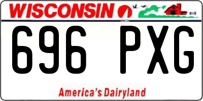 WI license plate 696PXG