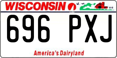 WI license plate 696PXJ