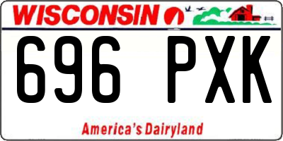 WI license plate 696PXK