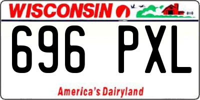 WI license plate 696PXL