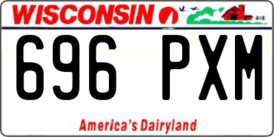 WI license plate 696PXM
