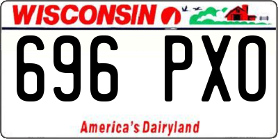 WI license plate 696PXO