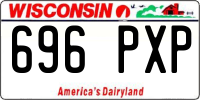 WI license plate 696PXP