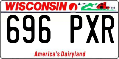WI license plate 696PXR