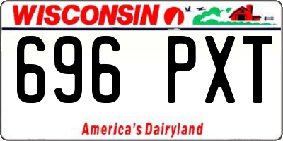 WI license plate 696PXT