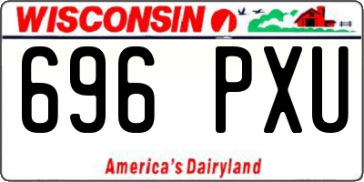 WI license plate 696PXU