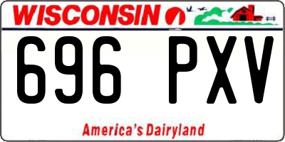 WI license plate 696PXV