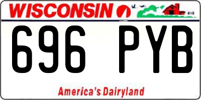 WI license plate 696PYB