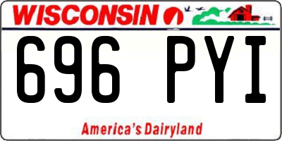 WI license plate 696PYI