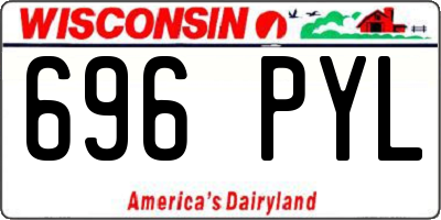 WI license plate 696PYL
