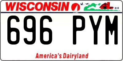 WI license plate 696PYM