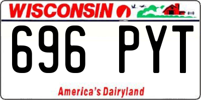 WI license plate 696PYT