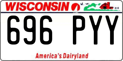 WI license plate 696PYY