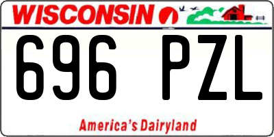 WI license plate 696PZL