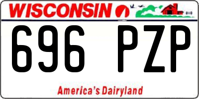 WI license plate 696PZP