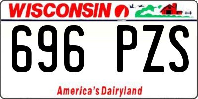 WI license plate 696PZS