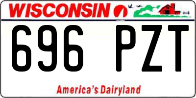 WI license plate 696PZT