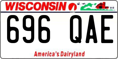 WI license plate 696QAE