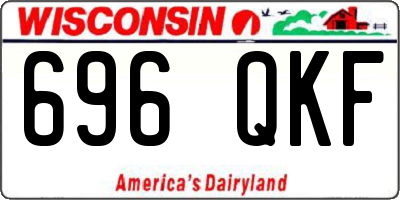 WI license plate 696QKF