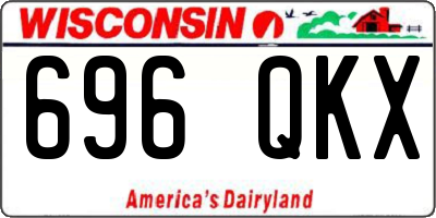 WI license plate 696QKX