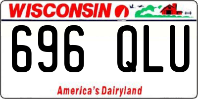 WI license plate 696QLU