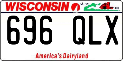 WI license plate 696QLX