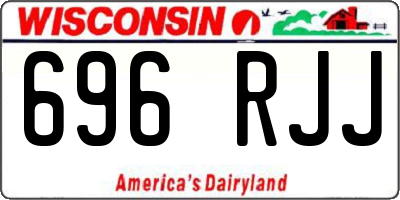 WI license plate 696RJJ